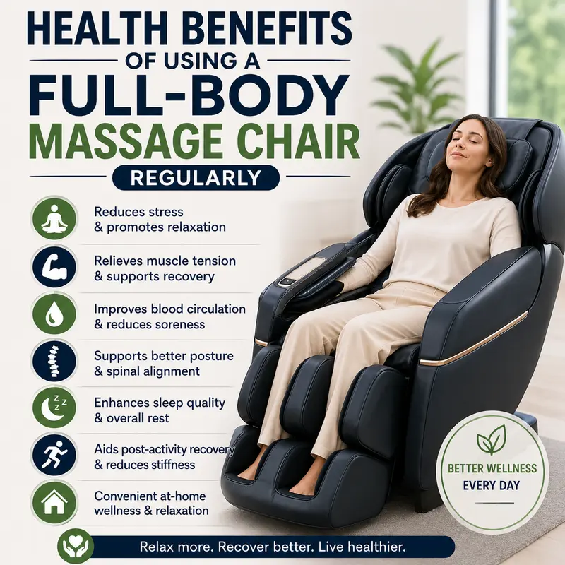 Top Health Benefits of Using a Full-Body Massage Chair Regularly